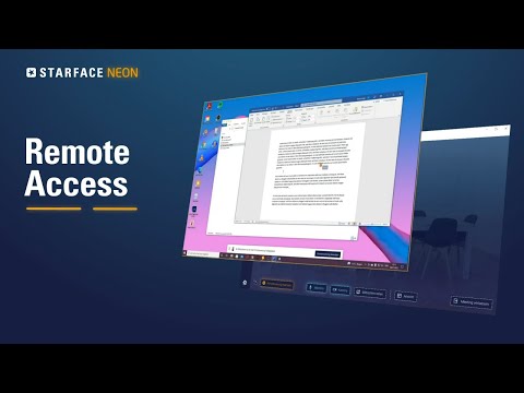 einfache Bildschirmfernsteuerung mit Remote Access - STARFACE NEON Mini Tutorial #5