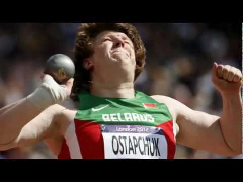 Nadzeya Ostapchuk wins Gold Medal in women's shot put in London olympics 2012