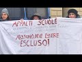 Presidio lavoratori appalti pulizia scuole a Torino