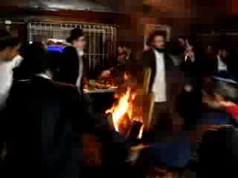 Dancing around the fire in honor of Rabbi Shimon Bar Yochai Lag Baomer 5766