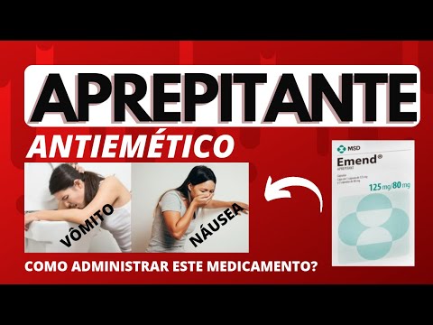 APREPITANTE (ANTIEMÉTICO): Apresentação, mecanismos de ação, indicação, reações e interações.