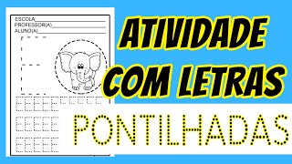 Atividades Pontilhadas Para Educação Infantil Para Imprimir Pdf