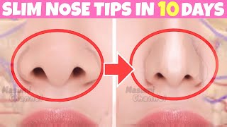 SLIM NOSE TIPS EXERCISES! Make Nose Tips Smaller, Sharper | Fix Fat, Round Nose