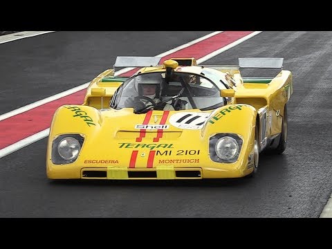 Ferrari 512 M Screaming at Spa-Francorchamps + Close Fly-Bys Heading Into Eau Rouge!