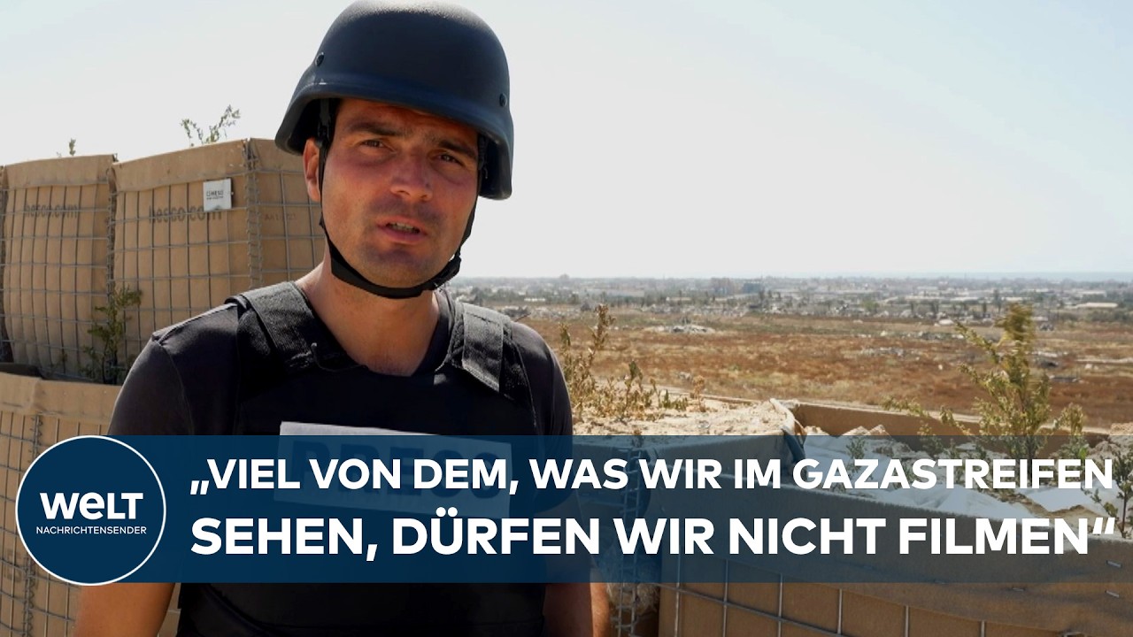 KRIEG IN GAZA: Global Reporter Burgard im Gazastreifen an der „sogenannten gelben Linie“