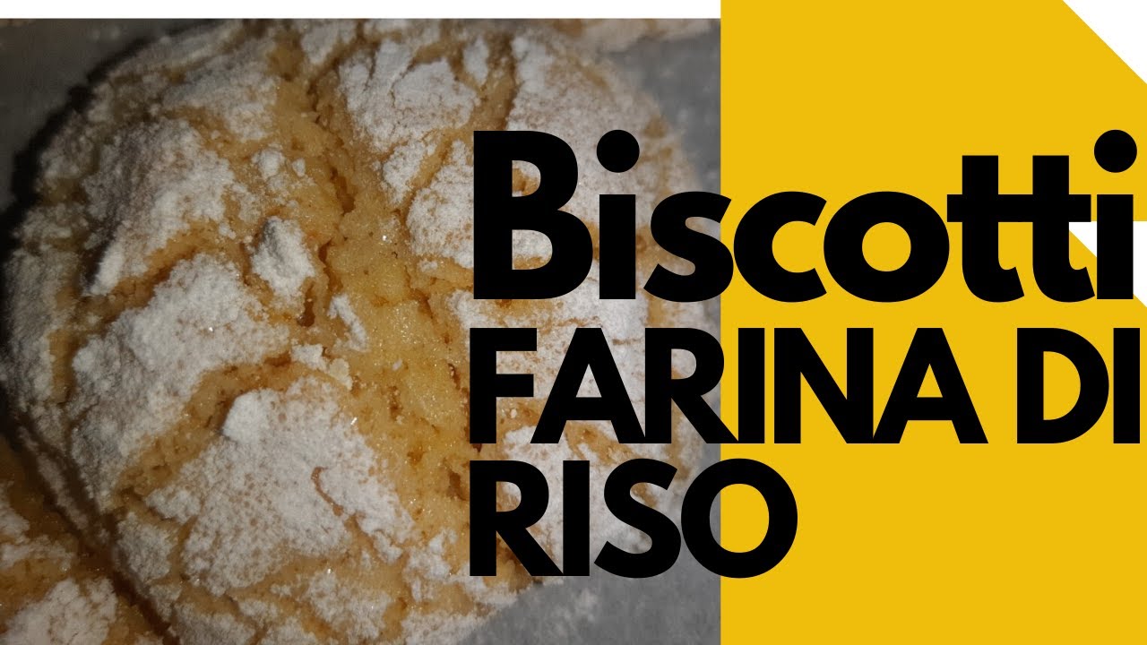 BISCOTTI DI FARINA DI RISO,SENZA BURRO SENZA GLUTINE E SENZA LATTOSIO