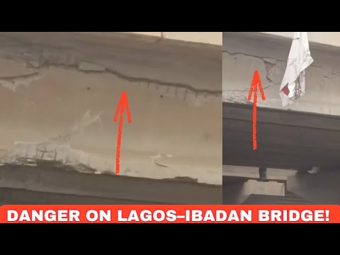 Man Raises Alarm Over Heavy Cracks on Lagos–Ibadan Expressway Bridge