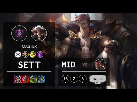 Sett Mid vs Twisted Fate - KR Master Patch 11.18