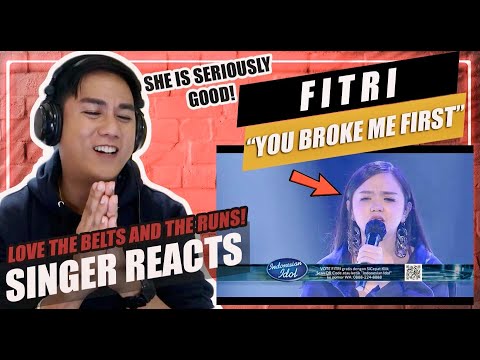 FITRI - YOU BROKE ME FIRST (Tate McRae) | SINGER REACTION