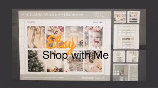 Printable Planner Stickers| Etsy Shop with Me