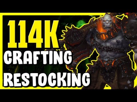 114k Gold Crafting And Restocking In WoW BFA 8.3 - Gold Making, Gold Farming Guide