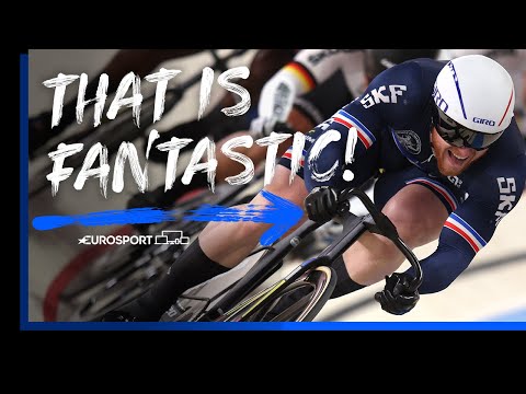 Spectacular Sebastien Vigier takes victory in Keirin Men's final!  | 2022 European Championships