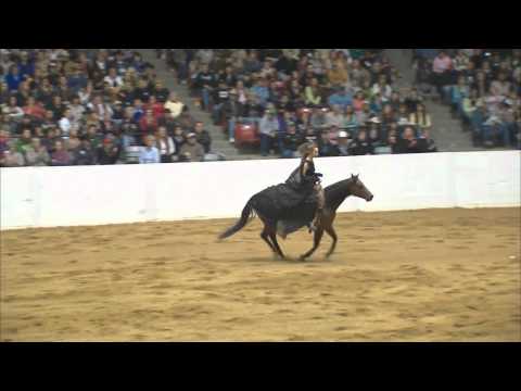 Stacy Westfall - 2011 Congress Freestyle Reining Bridleless- Can Can Vaquero