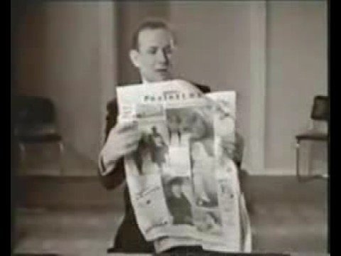 Robert Harbin - Torn and Restored News Paper