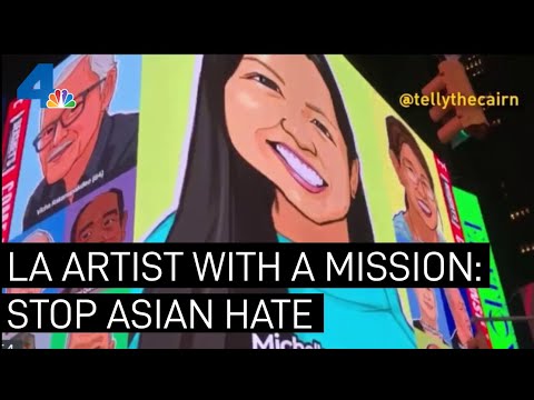 LA Artist's Stop Asian Hate Campaign Gets National Attention | NBCLA