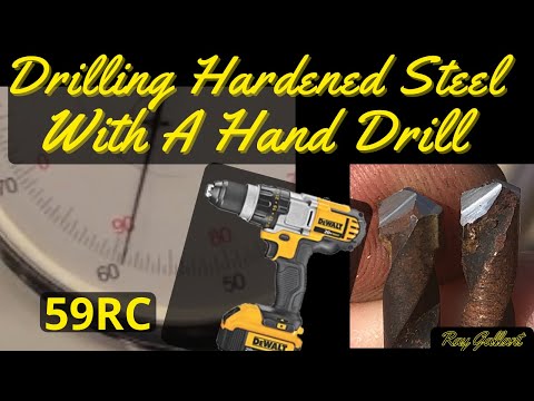 Drilling hardened steel with a hand drill
