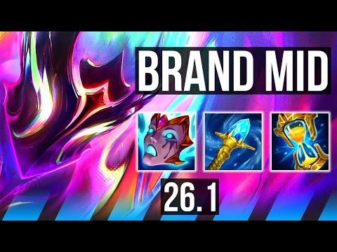 BRAND vs AHRI (MID) | 43K damage | EUW Master | 26.1