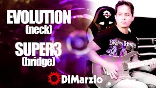 Video thumbnail for Test: Dimarzio Evolution (dp158) neck / Dimarzio Super3 (dp152) bridge - Cover Terminal Velocity by Khike