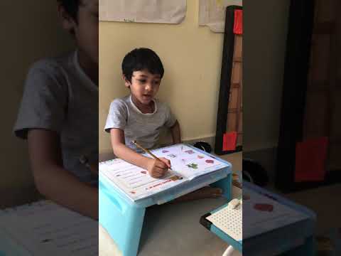 Shrenik writing phonics