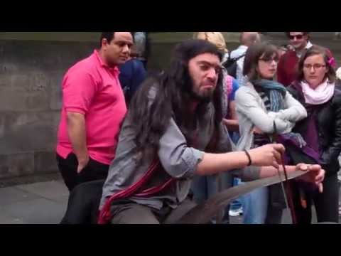 Edgar Guerreiro The Saw Man Performing Festival Fringe Edinburgh Scotland