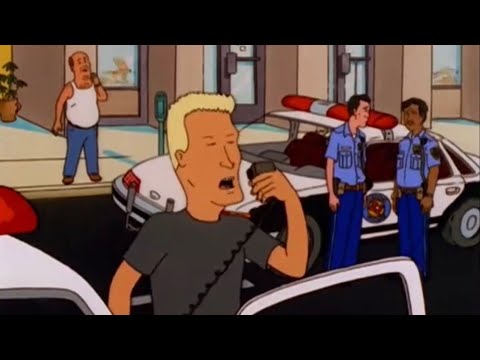 Boomhauer Uses the Police Car Speaker
