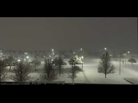 Nevada Filomena en Móstoles, Madrid (Timelapse 4k) - 3 días de nevada en 3 minutos. - Enero 2021