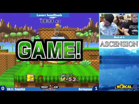 "Ascension 9/28/19" - Elk G | Sugydye (G&W) v. Boringman (Sonic) - Losers Semis