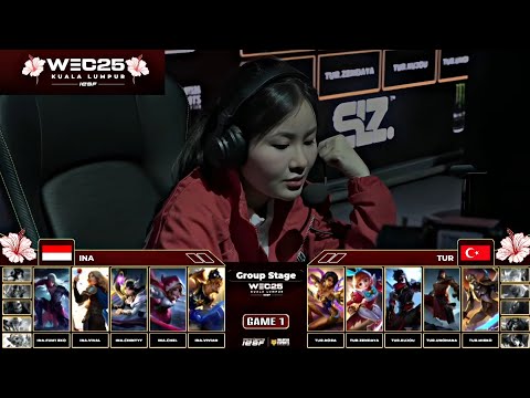 INDONESIA VS TURKEY | IESF WEC25 GROUP STAGE GAME 1 - Mobile Legends