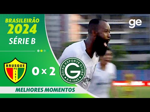 Gols e lances de Brusque x Goiás