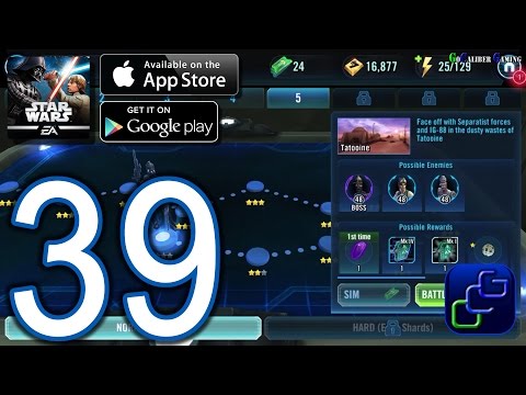 STAR WARS Galaxy of Heroes Android iOS Walkthrough - Part 39 -  Light Side Battles 4 (NORMAL)