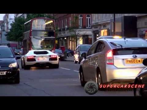 Lamborghini Aventador tempting CRASH with Toyota Prius!!
