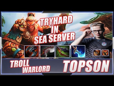 Topson - Troll Warlord | SEA DOTO BEST DOTO | New 7.23 Dota 2 Patch | Pro Immortal MMR Full Gameplay