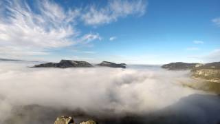 preview picture of video 'time-lapse brouillard Aveyron'