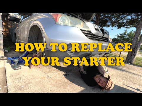 How to replace a Starter on a 2008 Honda CRV... the "easy" way!