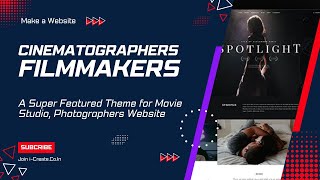 A Classic Website for Movie Studio, Creative Directors | Cinerama: Theme for Cinematic Storytelling