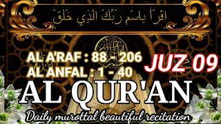 Download lagu MUROTTAL ALQURAN MERDU | AL QURAN JUZ 1 SAMPAI 30  | Juz 9 mp3