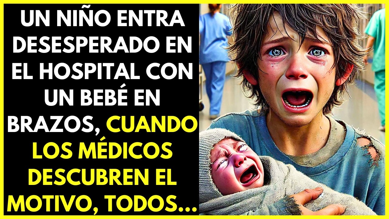 NIÑO ENTRA DESESPERADO EN EL HOSPITAL COM UN BEBÉ EN BRAZOS, CUANDO LOS MÉDICOS DESCUBREN EL MOTIVO
