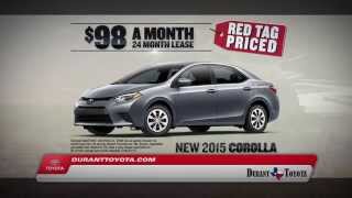 preview picture of video 'Durant Toyota's - 2015 Red Tags - Corolla Specials'