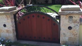 Four Wood & Iron Gates | Beverly Hills | Mulholland Security 1.800.562.5770