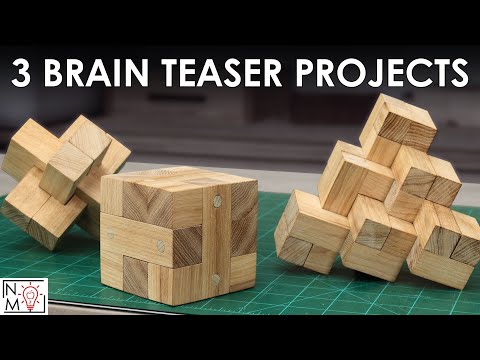 3 Woodworking Puzzles You Can Make in a Day