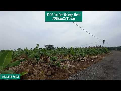 Bán đất VƯỜN Trảng Bom - Đồng Nai. Sổ riêng 1000m2/Vườn