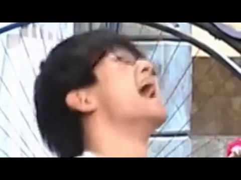 Most finger snaps in one minute, except it's zoomed in on his face