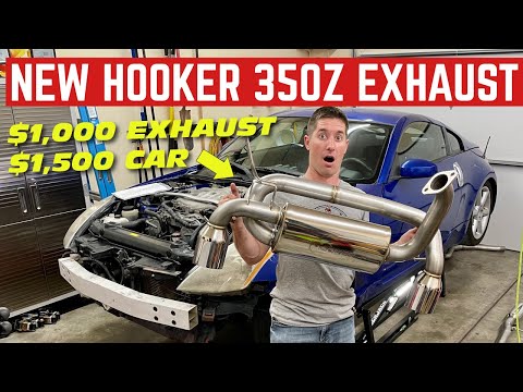 I Got The FIRST EVER Hooker Blackheart EXHAUST For My CHEAP 350Z