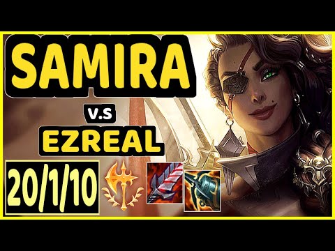 COMP (SAMIRA) vs EZREAL - 20/1/10 KDA BOTTOM ADC GAMEPLAY - EUW Ranked MASTER