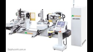 Máy làm mộng dương CNC hai đầu 4 trục Woodmaster | WM-D200AR