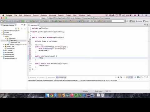 JavaFX Java GUI Tutorial [2] - Einrichten der MainClass - DEUTSCH