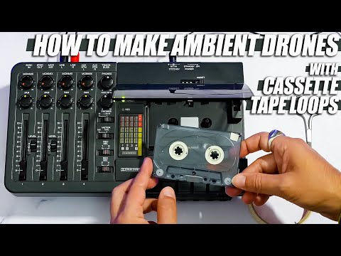 Make AMBIENT DRONES || Cassette Tape Loop // Multi-track Recorder || FOSTEX X-18 Tutorial