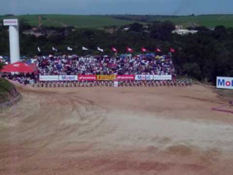 largada MX2 Super Liga de motocross Indaiatuba/SP