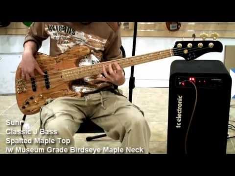 Suhr Classic J Bass and Fender Custom 64 Jazz Bass Sample