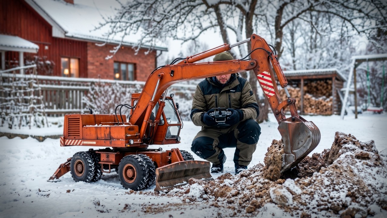 Man Builds a FULL METAL RC Excavator with REAL HYDRAULICS | Start to Finish